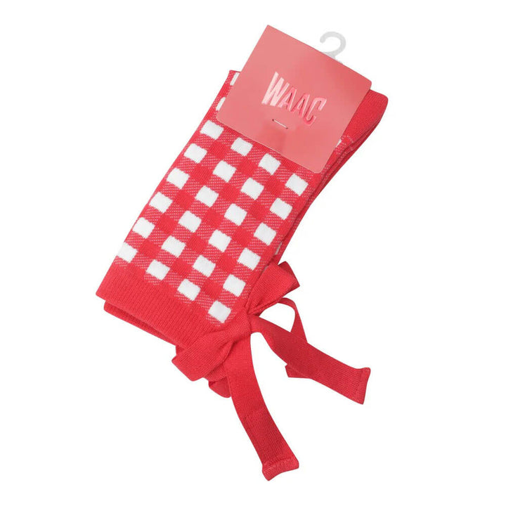 WAAC Check Ribbon Golf Socks - FW25 Women