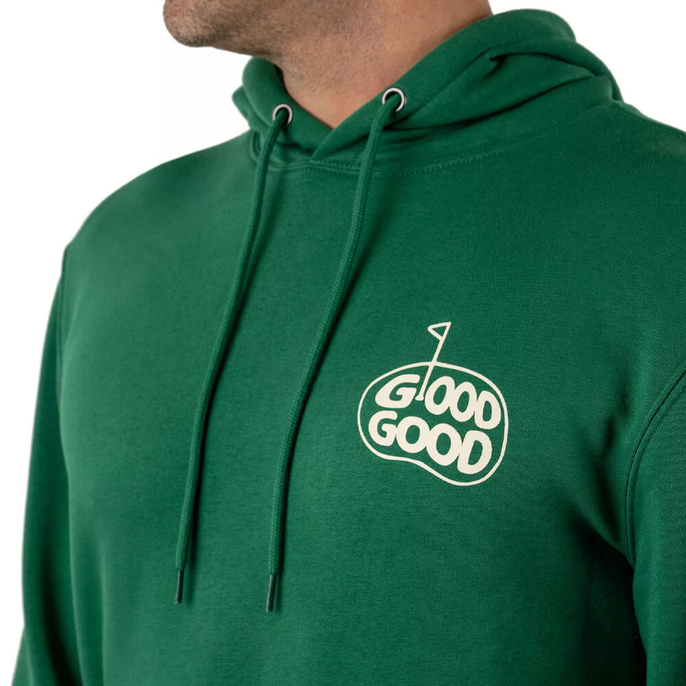 GoodGood Golf Over There Fleece Golf Hoodie Green - FW25 Men – Golfio