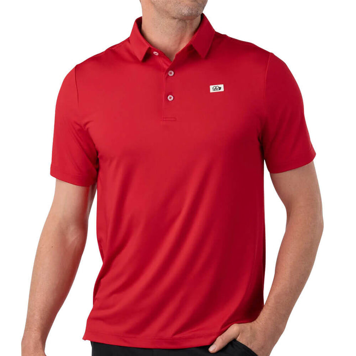 GoodGood Golf Prosper Golf Polo Red - FW25 Men