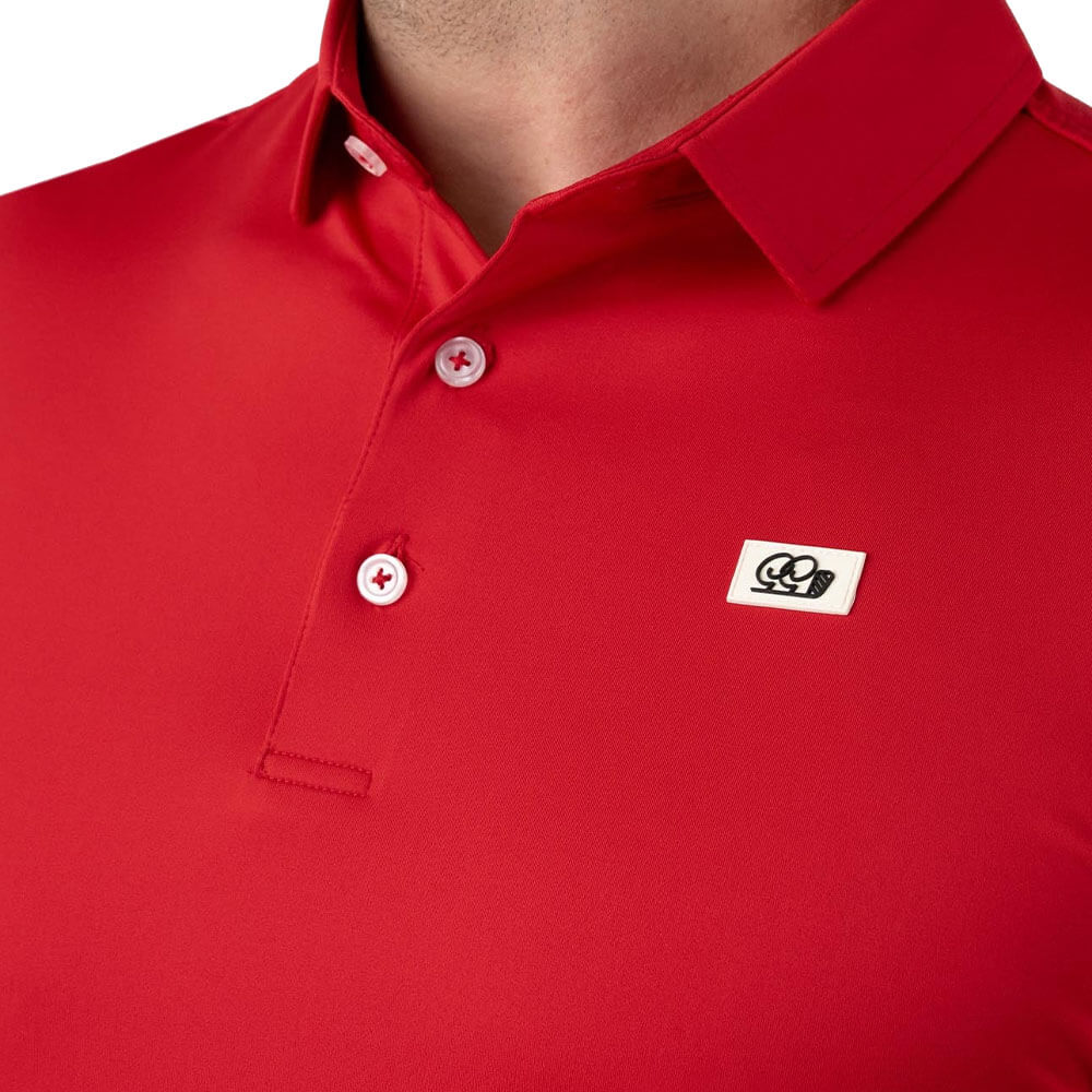 GoodGood Golf Prosper Golf Polo Red - FW25 Men – Golfio