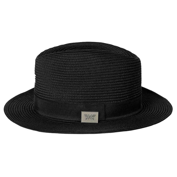 PXG Banded Fedora Straw Golf Bucket Hat Black - 25 Men