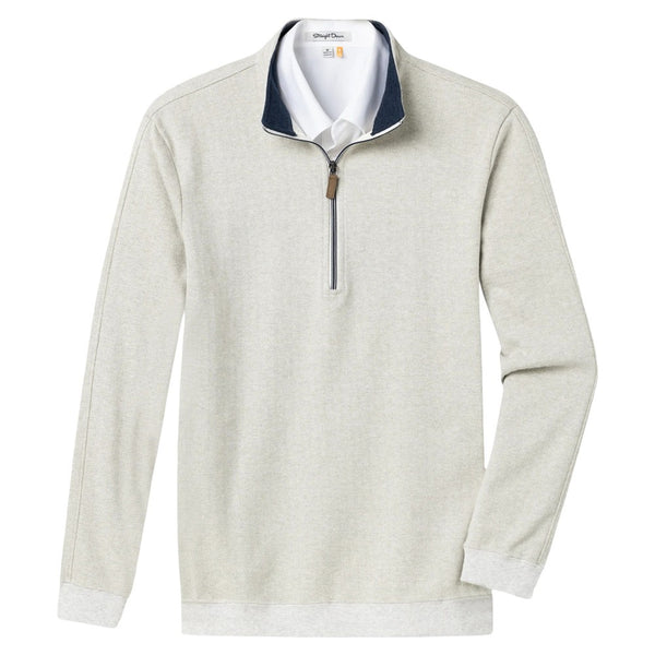 Straight Down Harrison Quarter Zip Golf Pullover Heron - FA25 Men