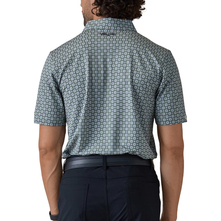 Straight Down Brooks Golf Polo Pine - FA25 Men