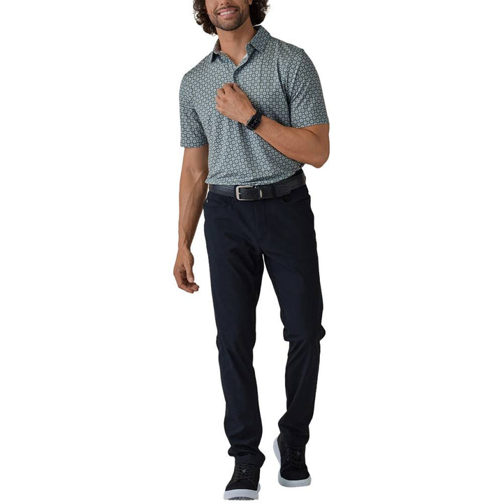 Straight Down Brooks Golf Polo Pine - FA25 Men