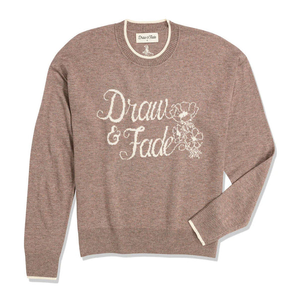 Draw & Fade Cameron Crewneck Golf Sweater Tan - FW25 Women