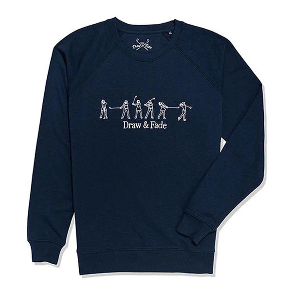 Draw & Fade Swing Sequence Golf Sweatshirt Navy - FW25 Women