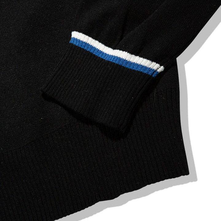 Draw & Fade Robin Golf Sweater Black - FW25 Women