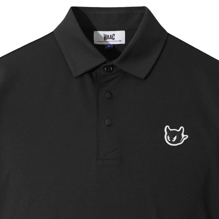 WAAC Essential WAACKY Golf Polo Black - FW25 Men