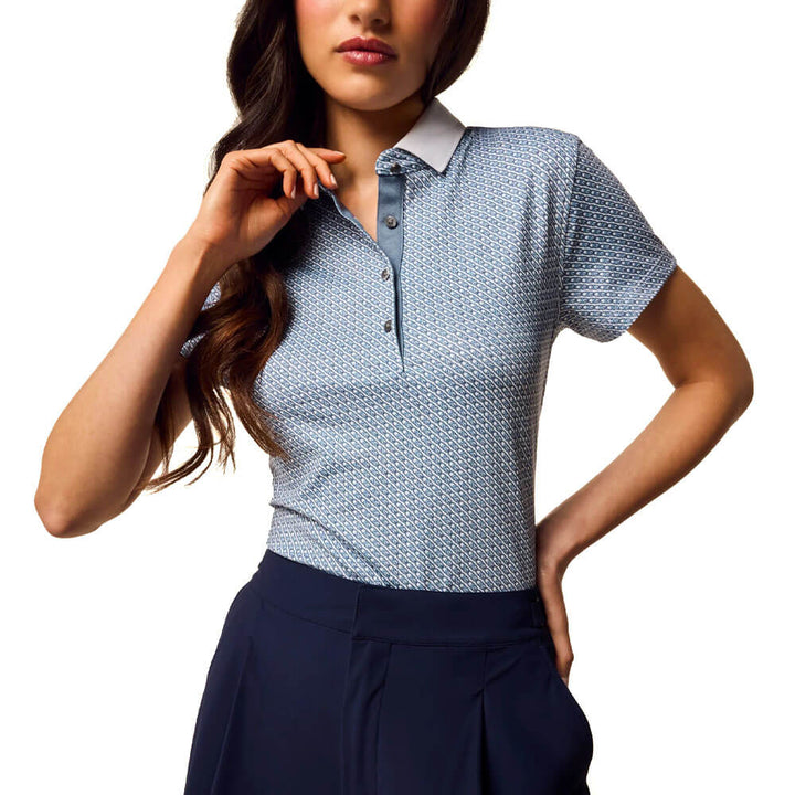 Greyson Scarlett Link Shortsleeve Golf Polo Vintage Indigo - FA25 Women