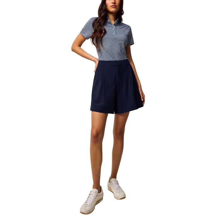 Greyson Scarlett Wolf Whisperer Shortsleeve Golf Polo Maltese Blue - FA25 Women