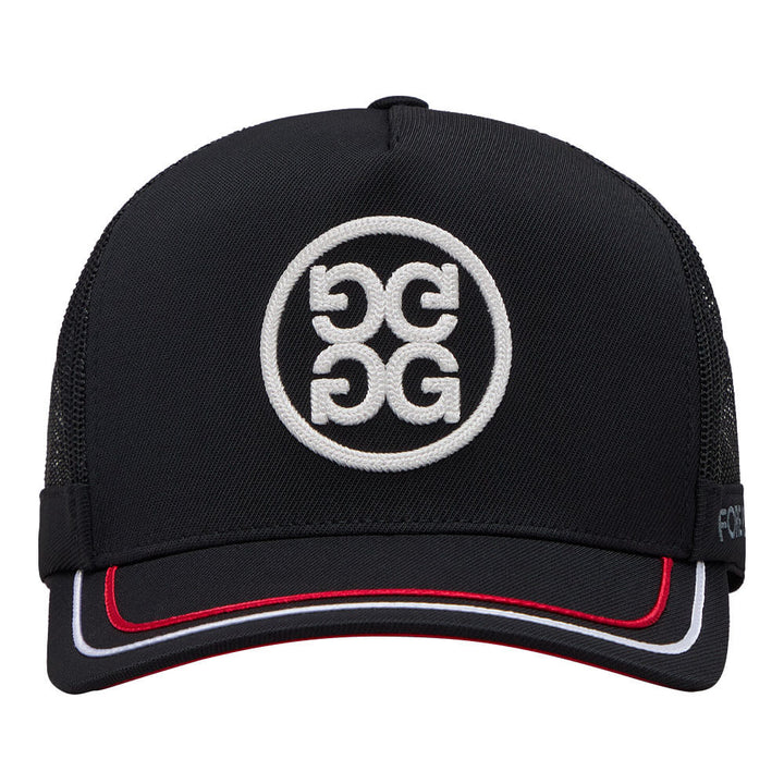 Gfore Soutache Knit Interlock Tall Trucker Golf Cap Onyx - FA25 Men