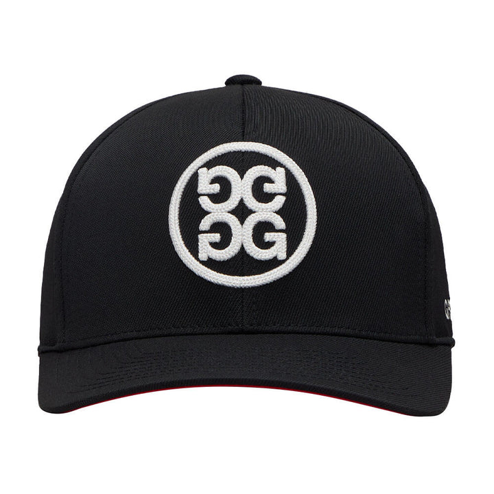 Gfore Chainstitch Circle G's Contrast Golf Cap Onyx/Snow - FA25 Men