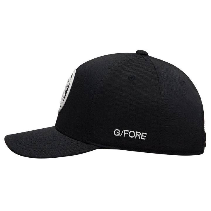 Gfore Chainstitch Circle G's Contrast Golf Cap Onyx/Snow - FA25 Men
