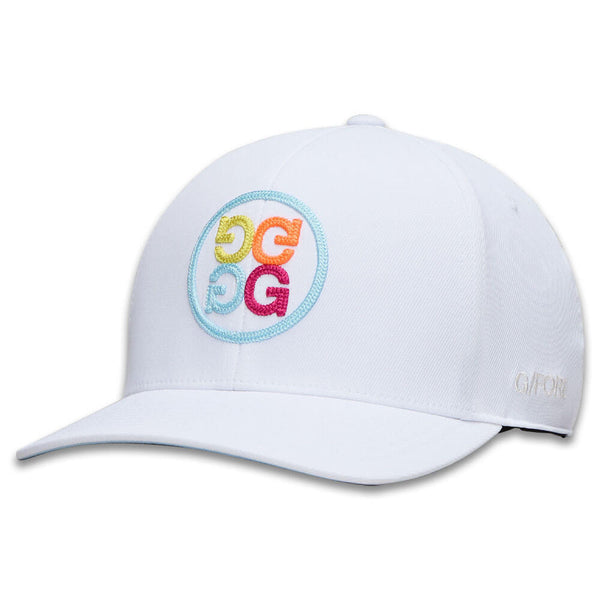 Gfore Chainstitch Circle G's Contrast Golf Cap Snow/Multi - FA25 Men