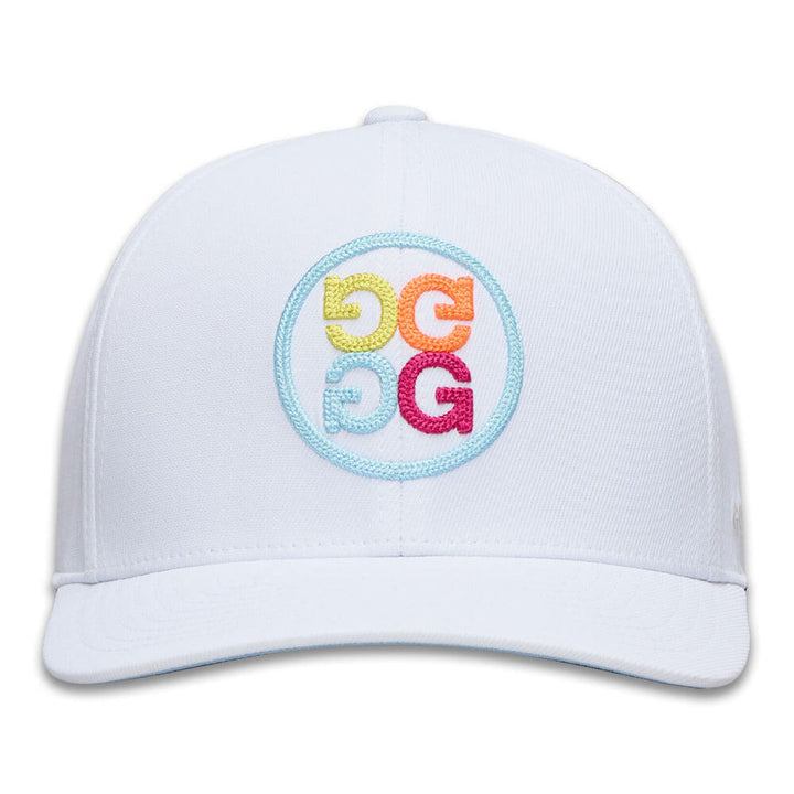 Gfore Chainstitch Circle G's Contrast Golf Cap Snow/Multi - FA25 Men