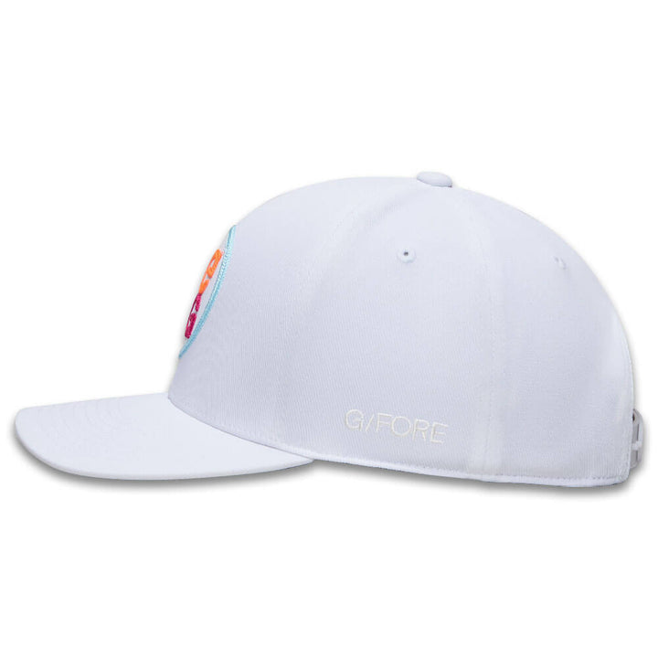 Gfore Chainstitch Circle G's Contrast Golf Cap Snow/Multi - FA25 Men