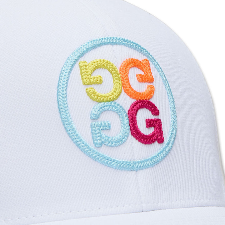 Gfore Chainstitch Circle G's Contrast Golf Cap Snow/Multi - FA25 Men