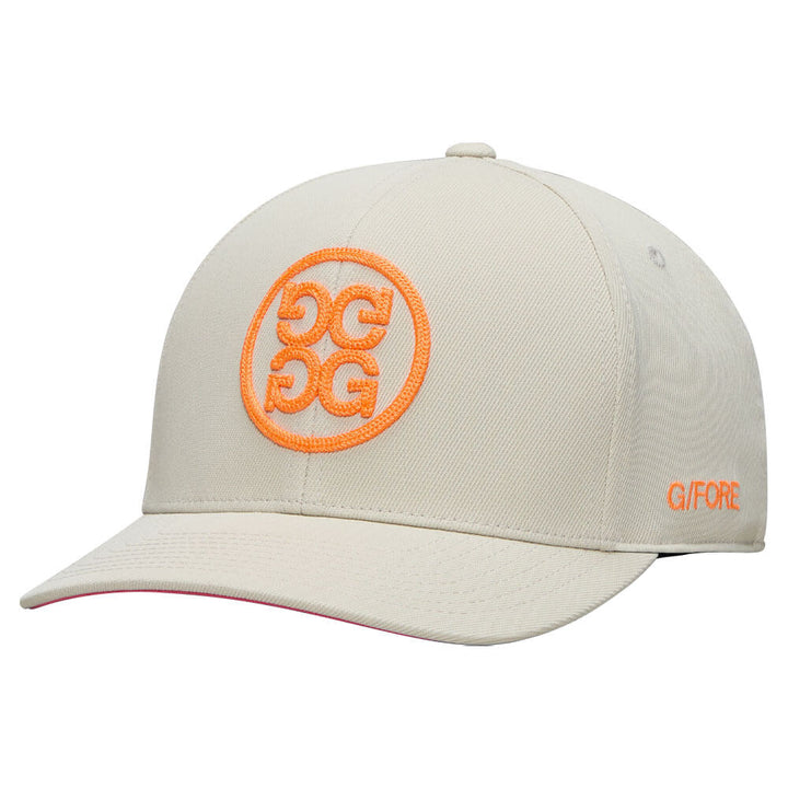 Gfore Chainstitch Circle G's Contrast Golf Cap Stone - FA25 Men