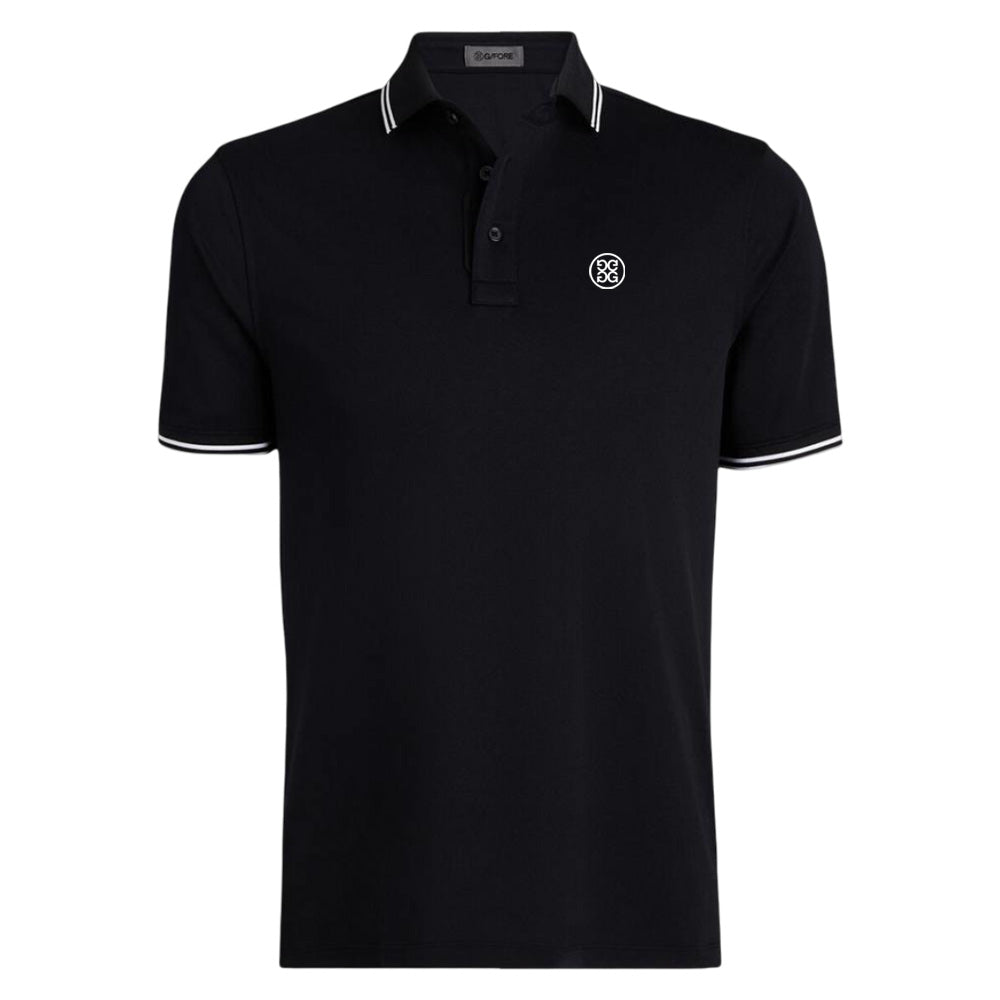 Gfore Tux Performance Pique Golf Polo (with Gfore Emblem) Onyx