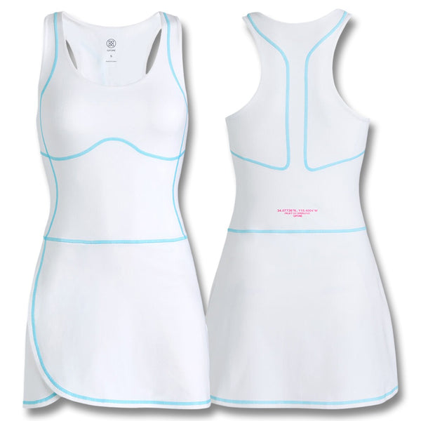 Gfore Soft Tech QRT Golf Dress (with Gfore Emblem) Snow - FA25 Women