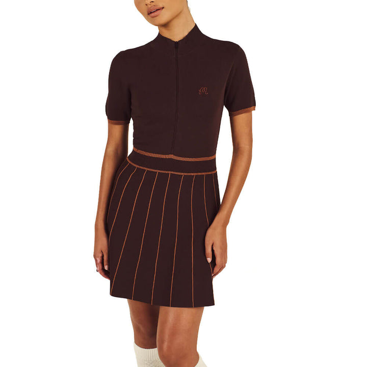 Malbon Phillipa Golf Dress Mahogany - FW25 Women