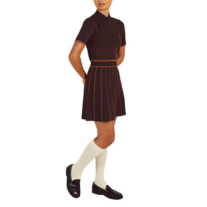 Malbon Phillipa Golf Dress Mahogany - FW25 Women