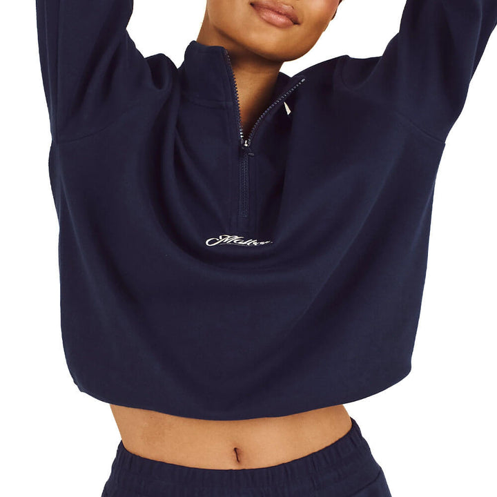 Malbon Cleo Golf Sweatshirt Navy - FW25 Women
