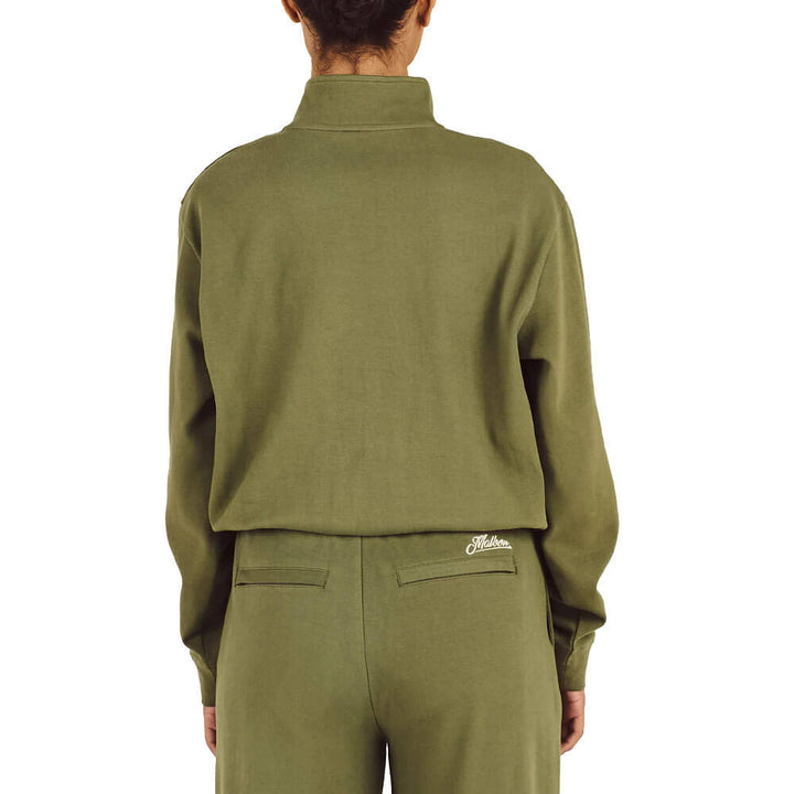 Malbon Cleo Golf Sweatshirt Olivine - FW25 Women