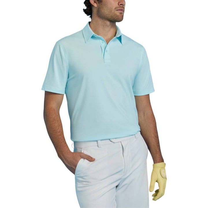 Gfore Melange Ice Nylon Golf Polo (with Gfore Emblem) Daybreak Melange - FA25 Men