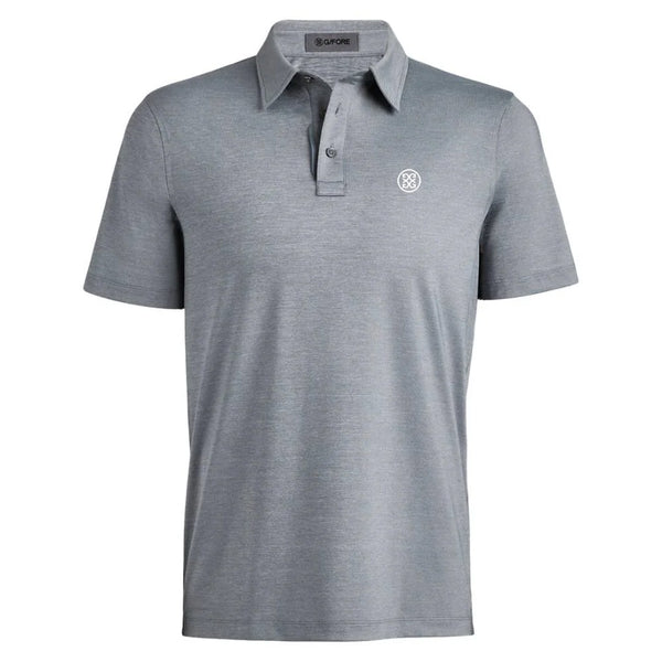 Gfore Melange Ice Nylon Golf Polo (with Gfore Emblem) Charcoal Melange - FA25 Men