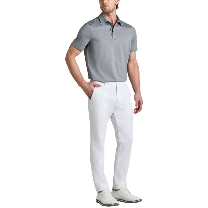 Gfore Melange Ice Nylon Golf Polo (with Gfore Emblem) Charcoal Melange - FA25 Men