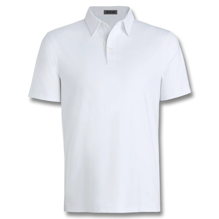 Gfore Melange Ice Nylon Golf Polo (with Gfore Emblem) Snow Melange - FA25 Men