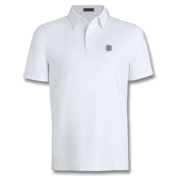 Gfore Melange Ice Nylon Golf Polo (with Gfore Emblem) Snow Melange - FA25 Men
