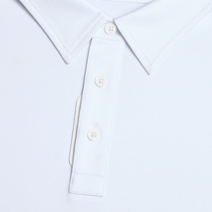 Gfore Melange Ice Nylon Golf Polo (with Gfore Emblem) Snow Melange - FA25 Men