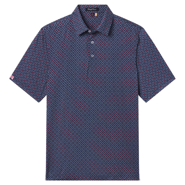 Straight Down All American Golf Polo New Indigo - FA25 Men