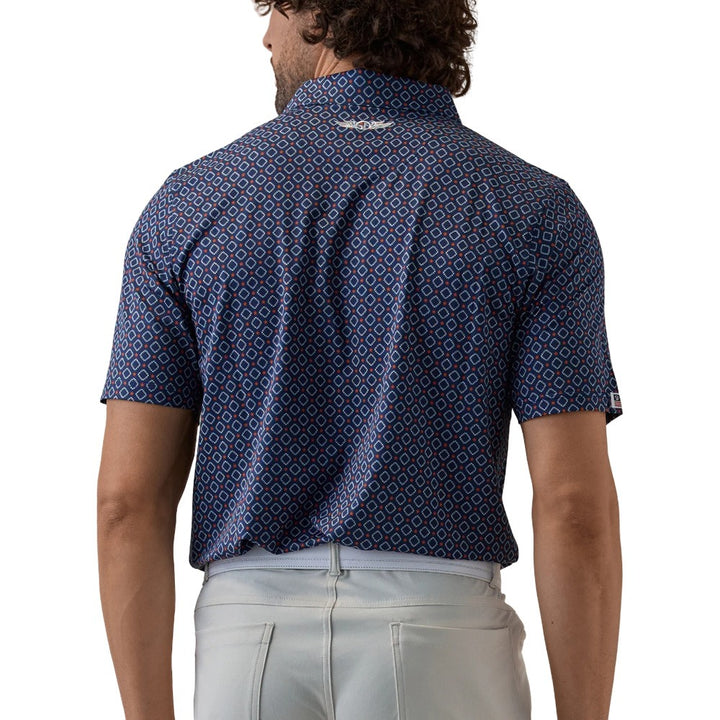 Straight Down All American Golf Polo New Indigo - FA25 Men