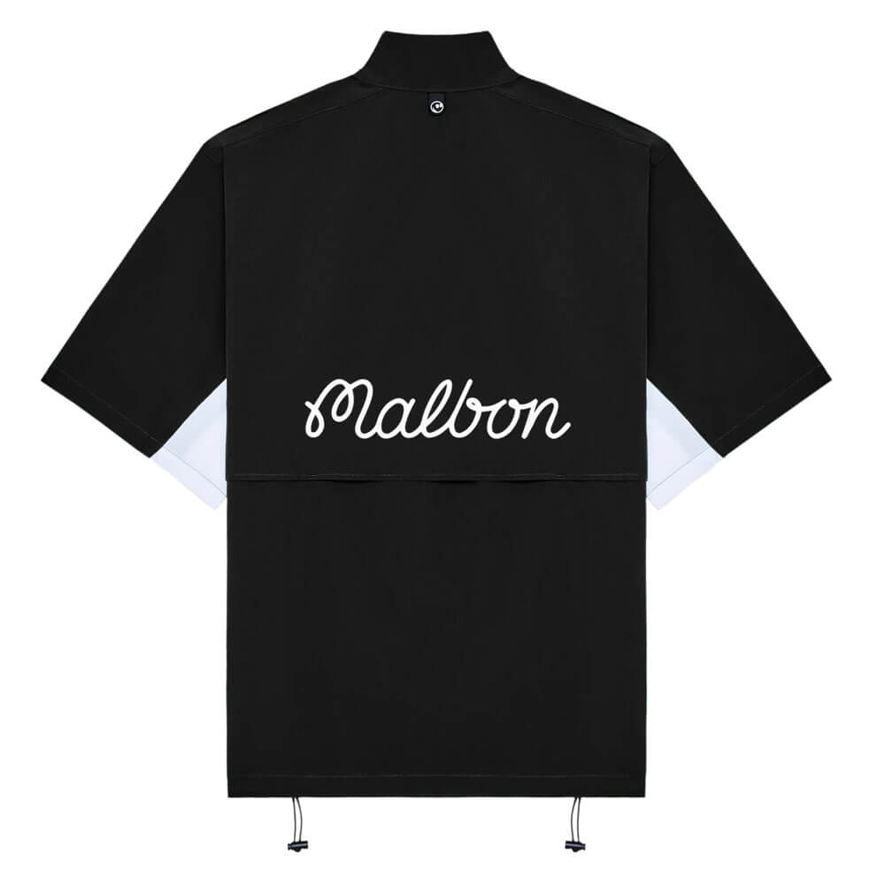 Malbon golf 襟付き半袖ウェア Malbon Pine Golf Windshirt Black - 25 Men – Golfio