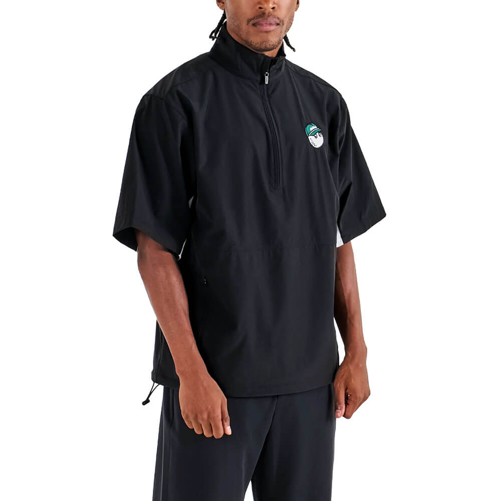 新品 Malbon Golf × WIND AND SEA 長袖ポロシャツ 黒S PINE WINDSHIRT – Malbon