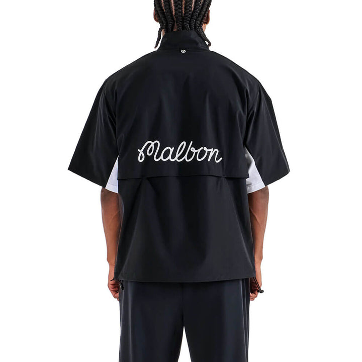 Malbon Pine Golf Windshirt Black - 25 Men