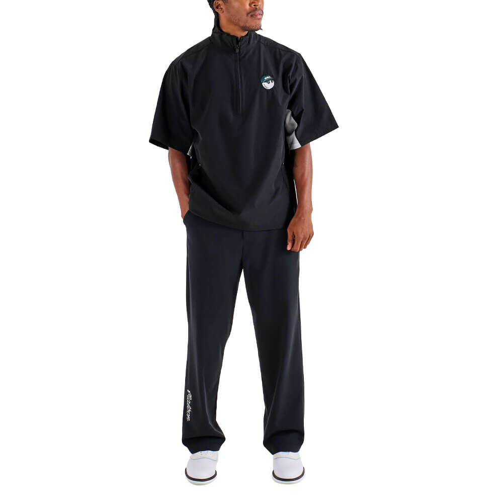Malbon Pine Golf Windshirt Black - 25 Men – Golfio