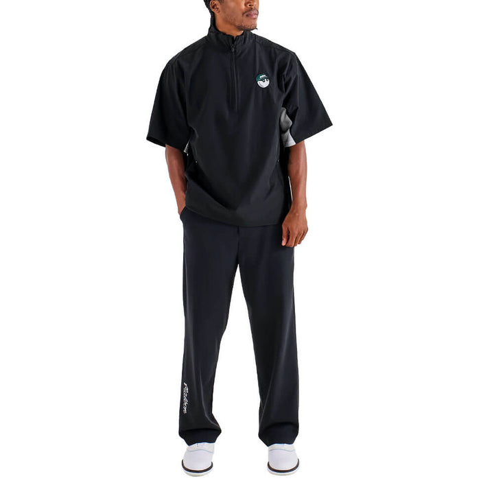 Malbon Pine Golf Windshirt Black - 25 Men