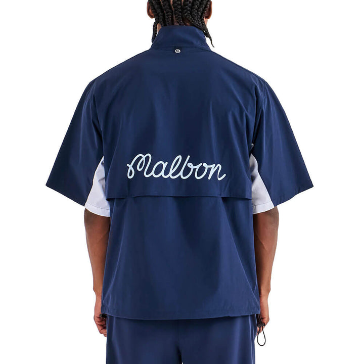 Malbon Pine Golf Windshirt Navy - 25 Men