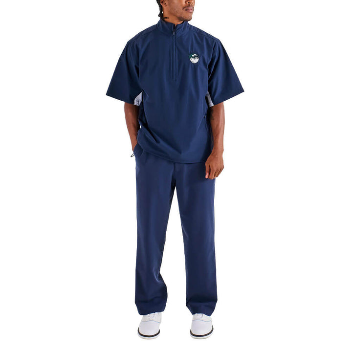 Malbon Pine Golf Windshirt Navy - 25 Men