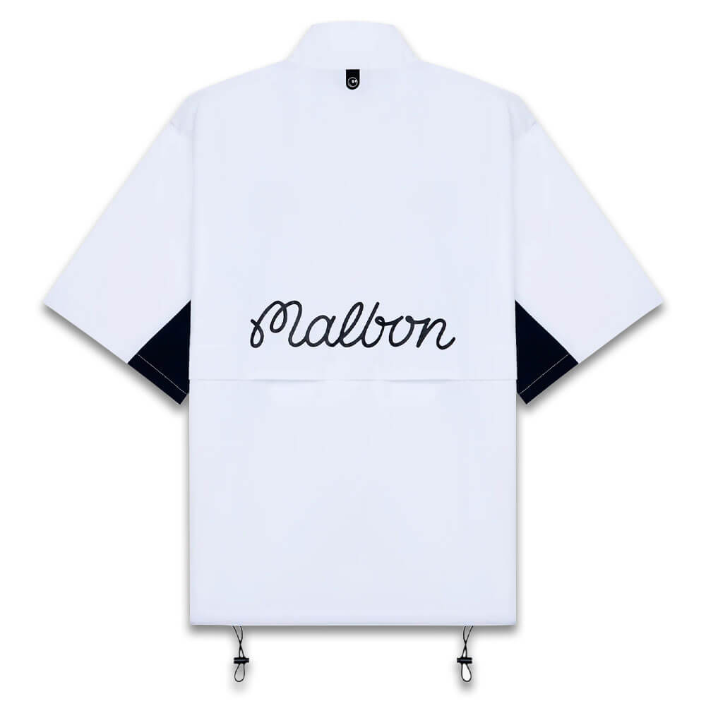 Malbon Pine Golf Windshirt White - 25 Men – Golfio