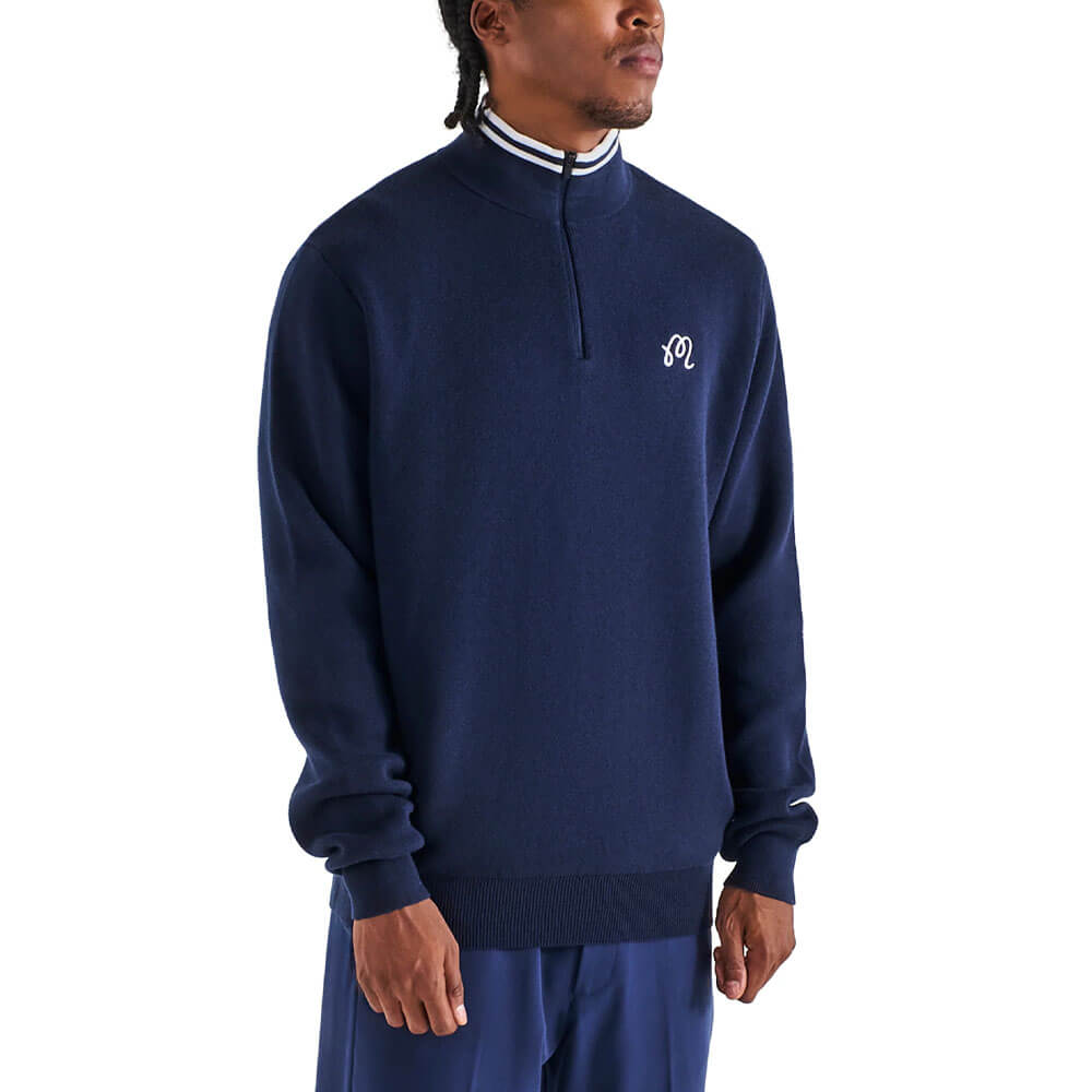 Malbon Sorrel Golf Sweater Navy - 25 Men – Golfio