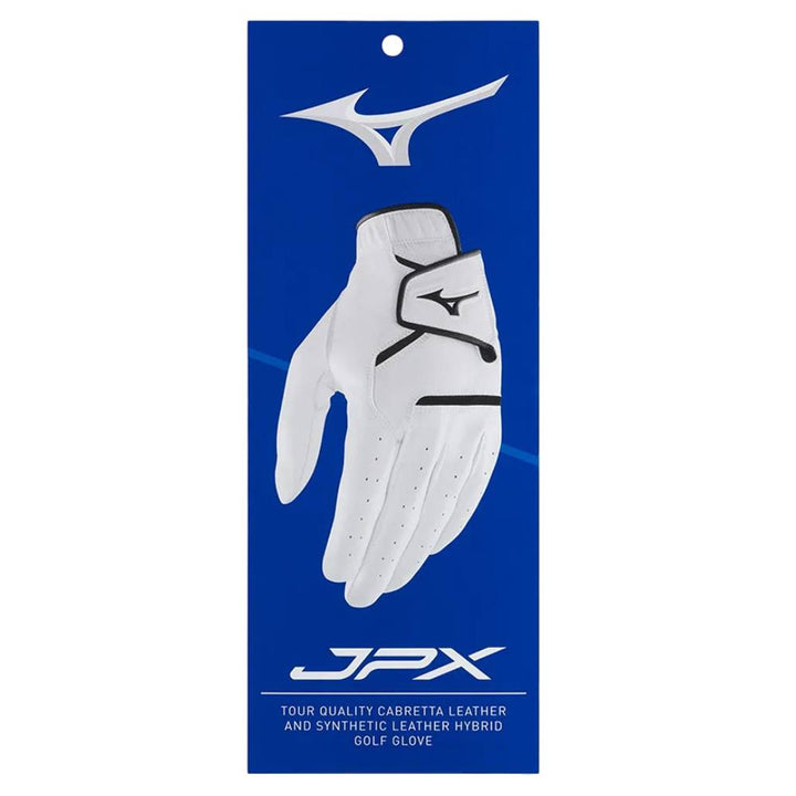 Mizuno JPX Golf Glove White/Black - 25 Men
