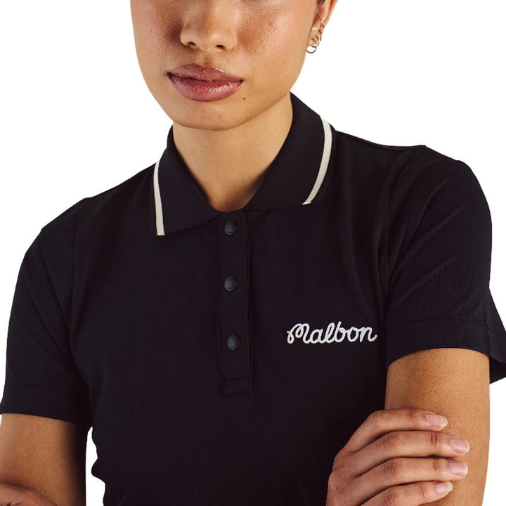 Malbon Paloma Golf Polo Black/Black - 23 Women