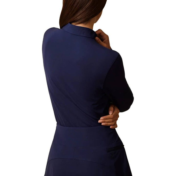 Greyson Scarlett Longsleeve Golf Polo Maltese Blue - FA26 Women