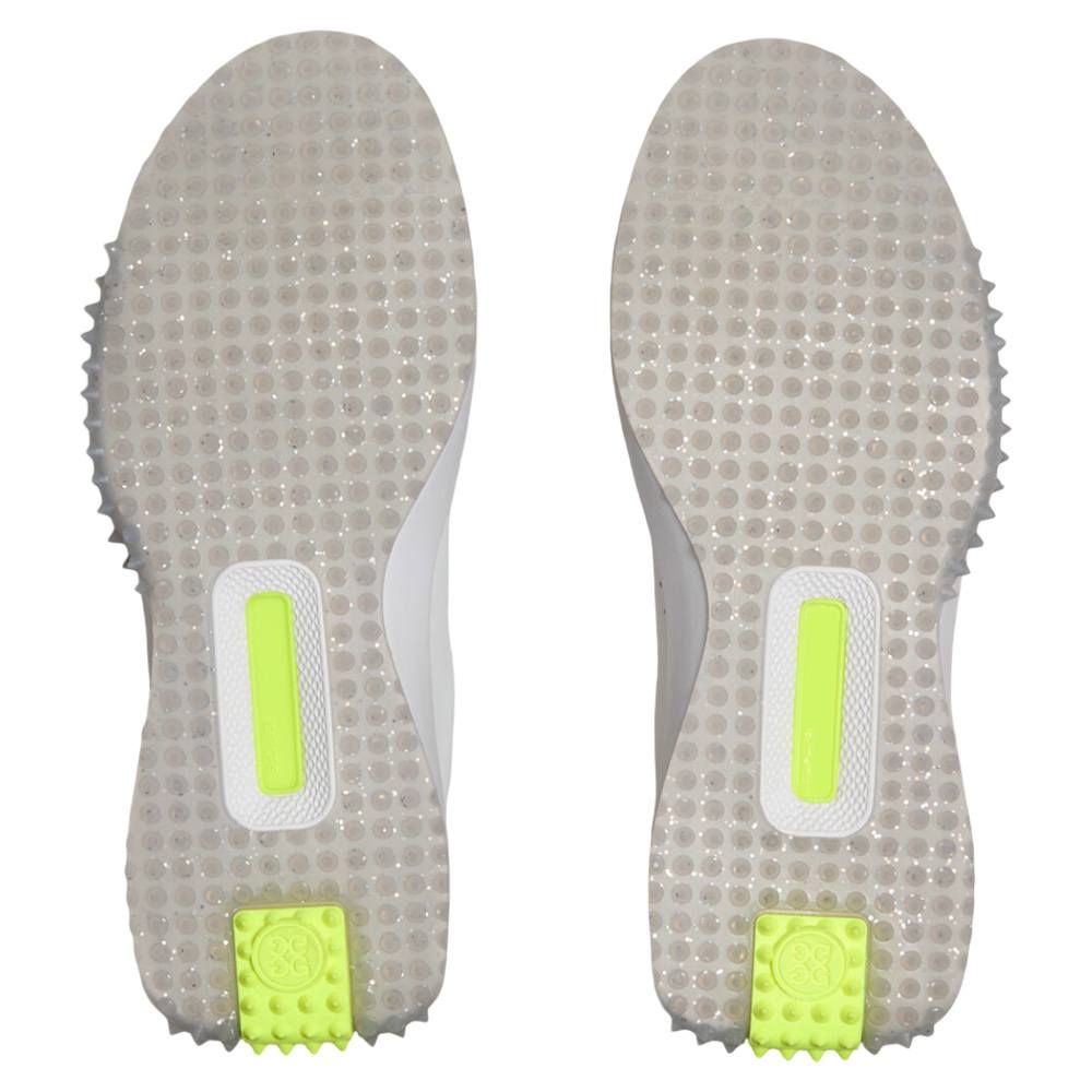 G/FORE Women's G.112 Kiltie Spikeless Golf Shoes 9146152- 7 Medium Snow/Metallic