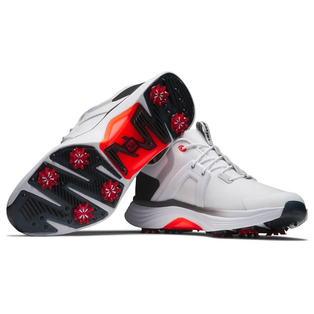 FootJoy HyperFlex Golf Shoes White/Black/Red - 25 Men – Golfio